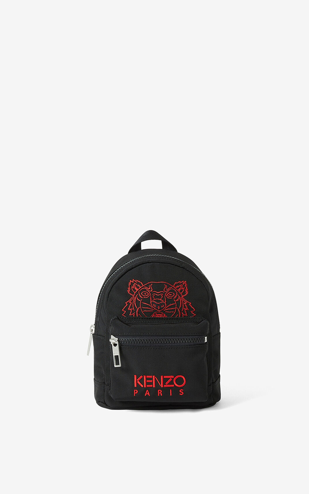 Mochila Kenzo Kampus Tiger Lona mini Masculino - Pretas | 951FKAMIJ